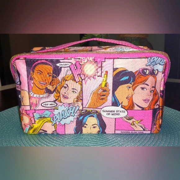 ESTEE LAUDER BEAT THE HEAT PRINT MAKEUP BAG! NIP!💖✨️ - Picture 1 of 10